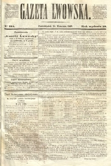 Gazeta Lwowska. 1869, nr 215