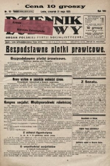 Dziennik Ludowy : organ Polskiej Partji Socjalistycznej. 1925, nr 115
