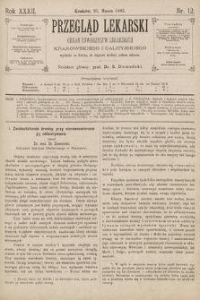 Przegląd Lekarski : organ Towarzystw Lekarskich Krakowskiego i Galicyjskiego. 1893, nr 12