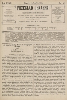 Przegląd Lekarski : organ Towarzystw Lekarskich Krakowskiego i Galicyjskiego. 1893, nr 50