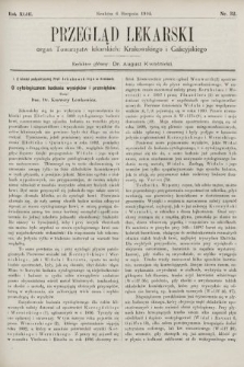Przegląd Lekarski : organ Towarzystw lekarskich Krakowskiego i Galicyjskiego. 1904, nr 32