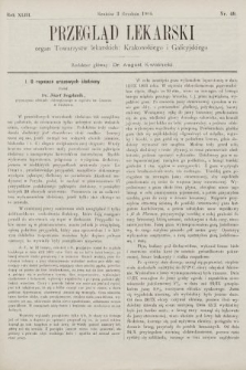 Przegląd Lekarski : organ Towarzystw lekarskich Krakowskiego i Galicyjskiego. 1904, nr 49