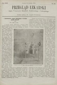 Przegląd Lekarski : organ Towarzystw lekarskich Krakowskiego i Galicyjskiego. 1904, nr 53