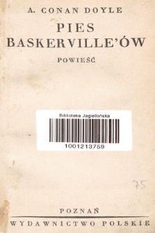 Pies Baskerville'ów : powieść