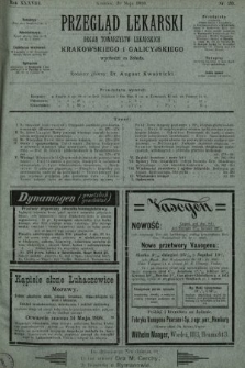 Przegląd Lekarski : organ Towarzystw Lekarskich Krakowskiego i Galicyjskiego. 1899, nr 20