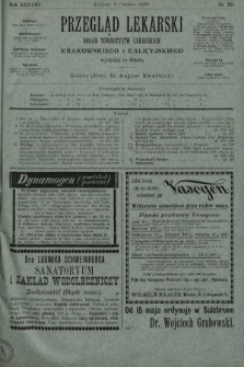 Przegląd Lekarski : organ Towarzystw Lekarskich Krakowskiego i Galicyjskiego. 1899, nr 22
