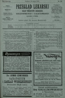 Przegląd Lekarski : organ Towarzystw Lekarskich Krakowskiego i Galicyjskiego. 1899, nr 30