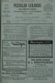 Przegląd Lekarski : organ Towarzystw Lekarskich Krakowskiego i Galicyjskiego. 1899, nr 34