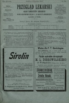 Przegląd Lekarski : organ Towarzystw Lekarskich Krakowskiego i Galicyjskiego. 1899, nr 35