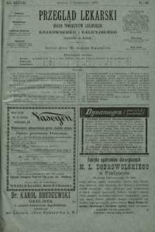 Przegląd Lekarski : organ Towarzystw Lekarskich Krakowskiego i Galicyjskiego. 1899, nr 40