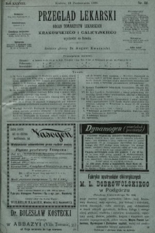Przegląd Lekarski : organ Towarzystw Lekarskich Krakowskiego i Galicyjskiego. 1899, nr 42