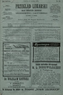 Przegląd Lekarski : organ Towarzystw Lekarskich Krakowskiego i Galicyjskiego. 1899, nr 50