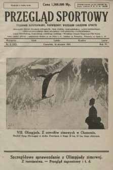 Przegląd Sportowy : tygodnik ilustrowany, poświęcony wszelkim gałęziom sportu. 1924, nr 5