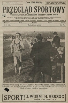 Przegląd Sportowy : tygodnik ilustrowany, poświęcony wszelkim gałęziom sportu. 1924, nr 11