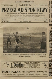 Przegląd Sportowy : tygodnik ilustrowany, poświęcony wszelkim gałęziom sportu. 1924, nr 14-15