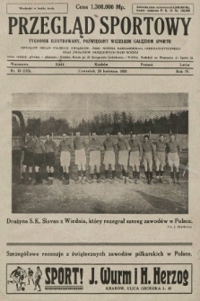 Przegląd Sportowy : tygodnik ilustrowany, poświęcony wszelkim gałęziom sportu. 1924, nr 16