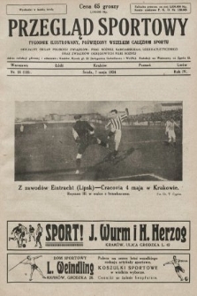 Przegląd Sportowy : tygodnik ilustrowany, poświęcony wszelkim gałęziom sportu. 1924, nr 18