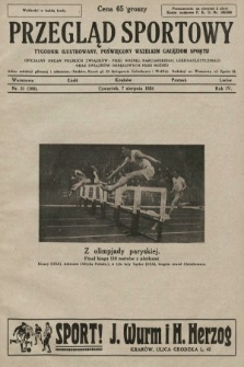 Przegląd Sportowy : tygodnik ilustrowany, poświęcony wszelkim gałęziom sportu. 1924, nr 31