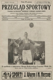 Przegląd Sportowy : tygodnik ilustrowany, poświęcony wszelkim gałęziom sportu. 1924, nr 38