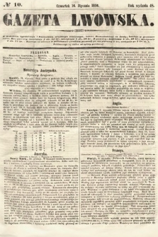 Gazeta Lwowska. 1858, nr 10
