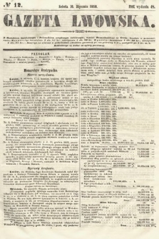 Gazeta Lwowska. 1858, nr 12