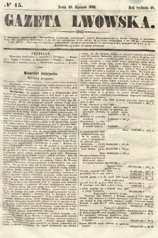 Gazeta Lwowska. 1858, nr 15