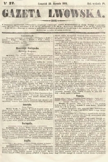 Gazeta Lwowska. 1858, nr 22