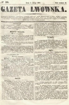 Gazeta Lwowska. 1858, nr 26