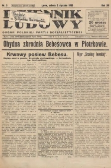 Dziennik Ludowy : organ Polskiej Partji Socjalistycznej. 1929, nr 3