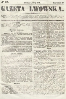 Gazeta Lwowska. 1858, nr 27