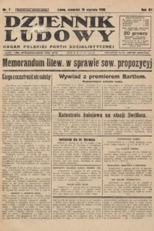 Dziennik Ludowy : organ Polskiej Partji Socjalistycznej. 1929, nr 7