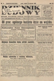 Dziennik Ludowy : organ Polskiej Partji Socjalistycznej. 1929, nr 14