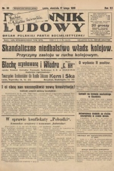 Dziennik Ludowy : organ Polskiej Partji Socjalistycznej. 1929, nr 39