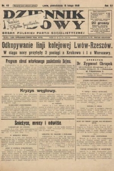 Dziennik Ludowy : organ Polskiej Partji Socjalistycznej. 1929, nr 40