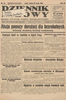 Dziennik Ludowy : organ Polskiej Partji Socjalistycznej. 1929, nr 44