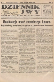 Dziennik Ludowy : organ Polskiej Partji Socjalistycznej. 1929, nr 71