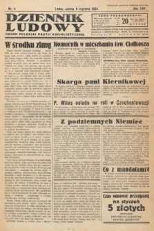 Dziennik Ludowy : organ Polskiej Partji Socjalistycznej. 1934, nr 4