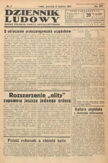 Dziennik Ludowy : organ Polskiej Partji Socjalistycznej. 1934, nr 7