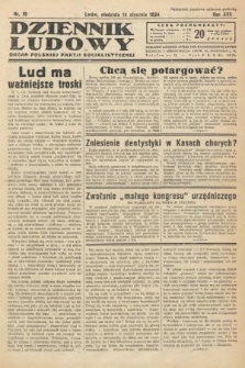Dziennik Ludowy : organ Polskiej Partji Socjalistycznej. 1934, nr 10