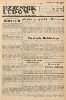 Dziennik Ludowy : organ Polskiej Partji Socjalistycznej. 1934, nr 21