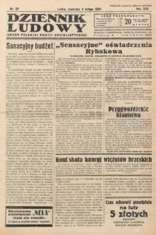 Dziennik Ludowy : organ Polskiej Partji Socjalistycznej. 1934, nr 27