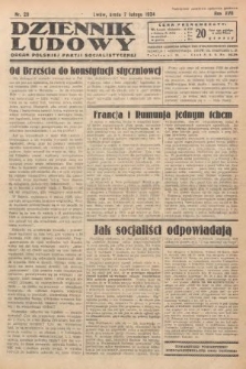 Dziennik Ludowy : organ Polskiej Partji Socjalistycznej. 1934, nr 29