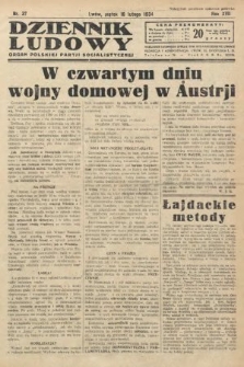 Dziennik Ludowy : organ Polskiej Partji Socjalistycznej. 1934, nr 37
