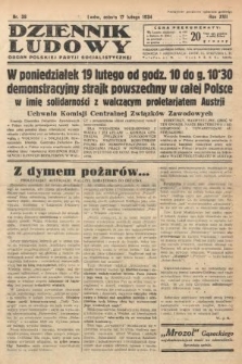 Dziennik Ludowy : organ Polskiej Partji Socjalistycznej. 1934, nr 38