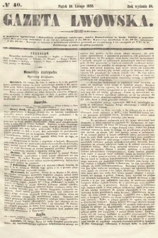 Gazeta Lwowska. 1858, nr 40