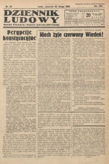 Dziennik Ludowy : organ Polskiej Partji Socjalistycznej. 1934, nr 42