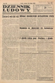 Dziennik Ludowy : organ Polskiej Partji Socjalistycznej. 1934, nr 43