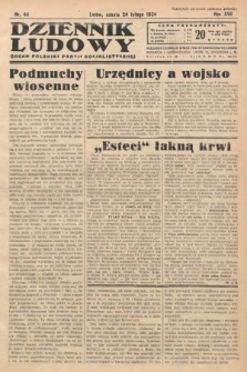 Dziennik Ludowy : organ Polskiej Partji Socjalistycznej. 1934, nr 44