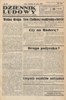 Dziennik Ludowy : organ Polskiej Partji Socjalistycznej. 1934, nr 63