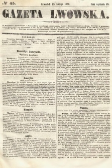 Gazeta Lwowska. 1858, nr 45